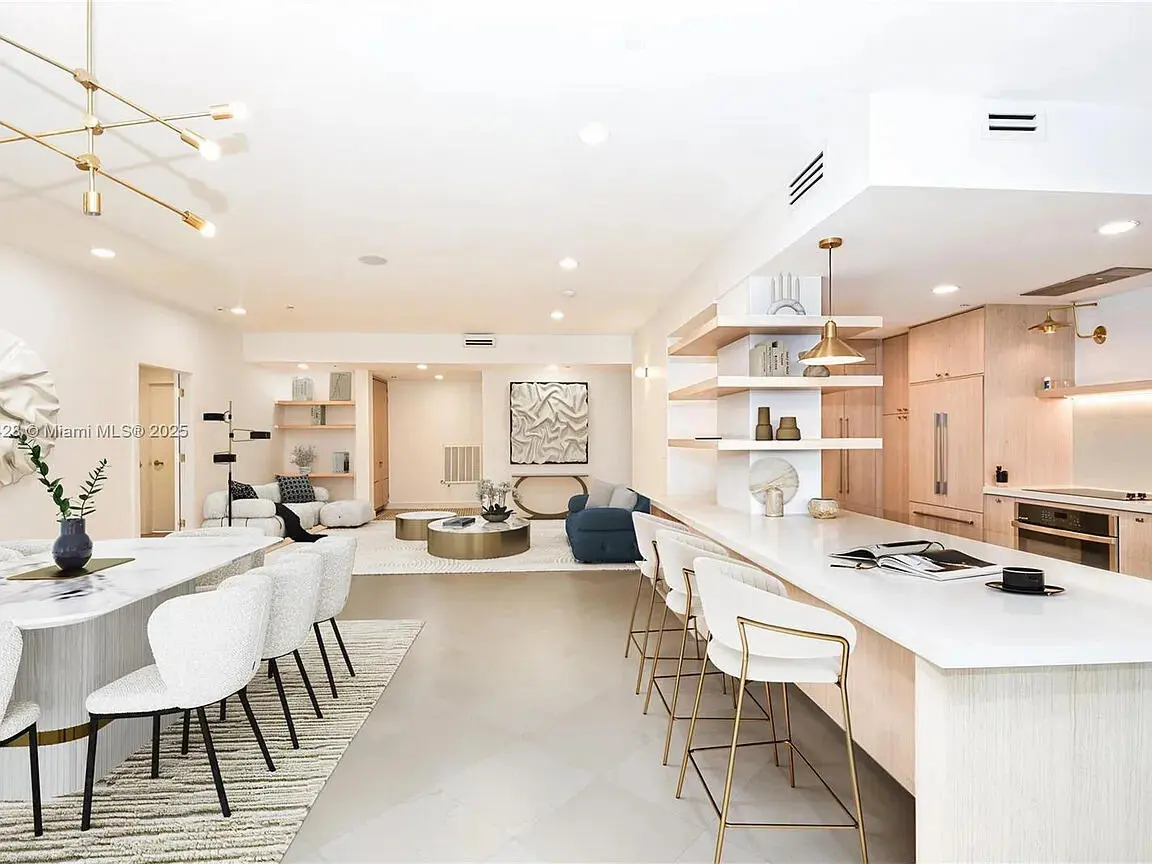 Palace - Render - Living Room at 10101 Collins Avenue 7d, Bal Harbour