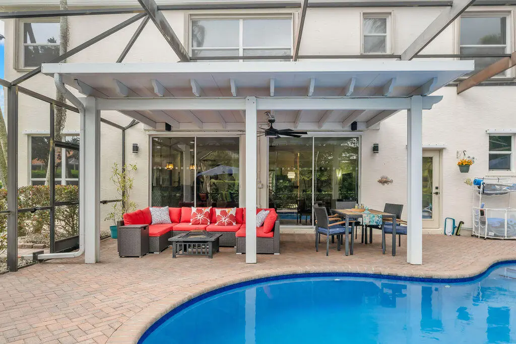 Covered Lanai at 9931 SE Osprey Pointe Drive, Hobe Sound