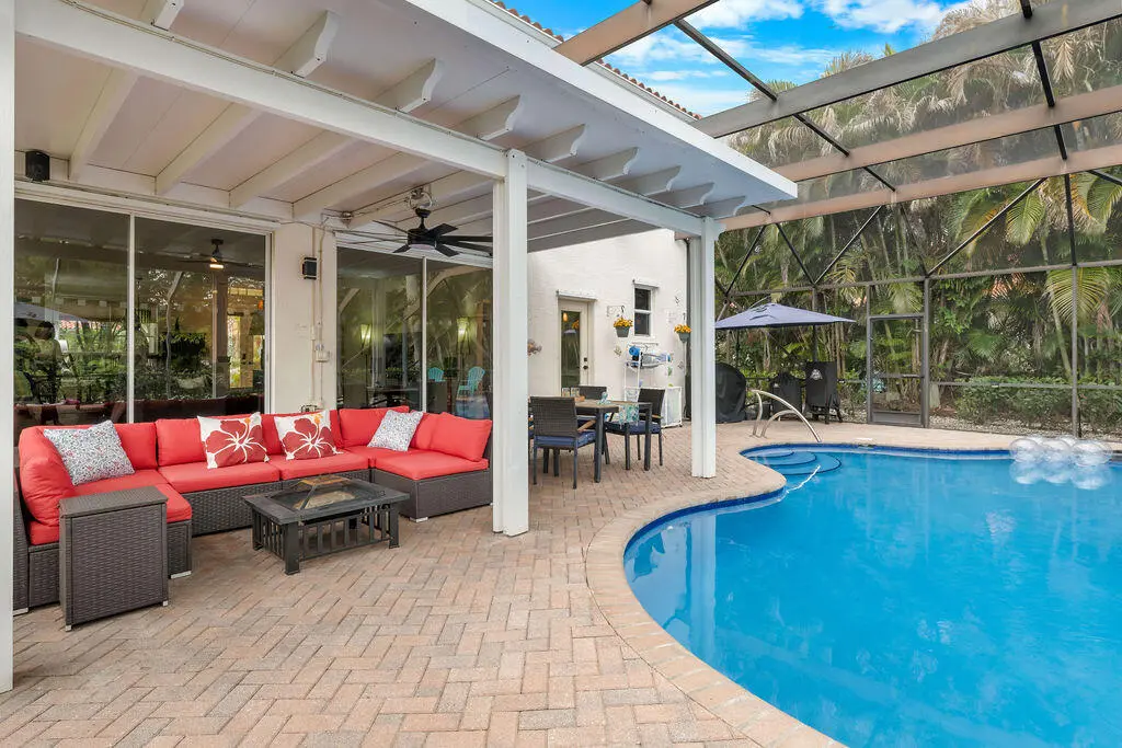 Covered Lanai at 9931 SE Osprey Pointe Drive, Hobe Sound