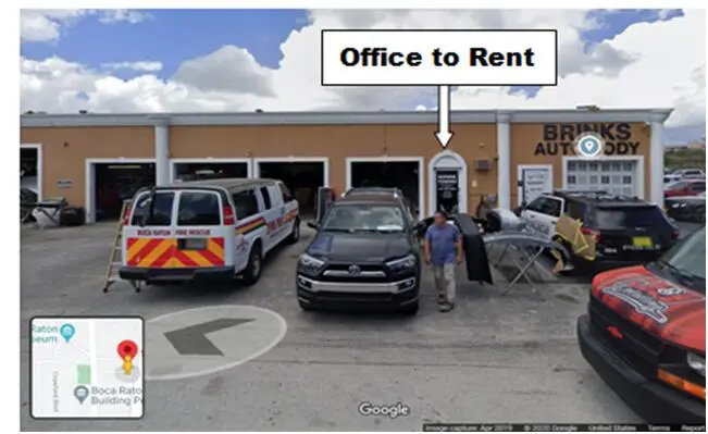rental office at 101 NW 3rd Street, Boca Raton