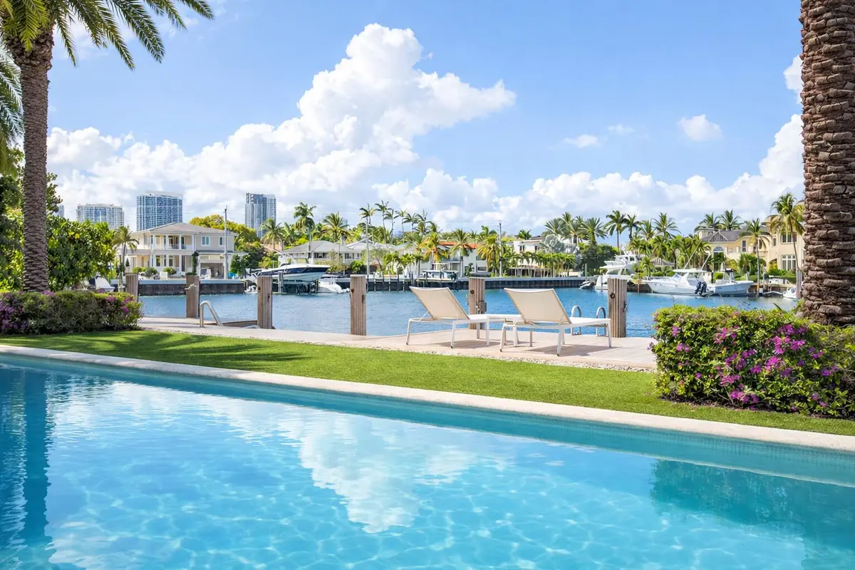 Pool views at 1605 SE 9th Street, Fort Lauderdale