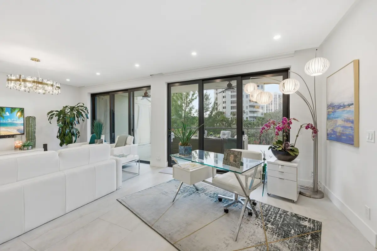 Living Room at 3972 N Ocean Drive 5, Singer Island