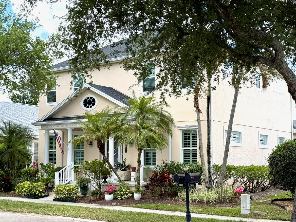 Front with Porch at 7595 15th Street, Vero Beach