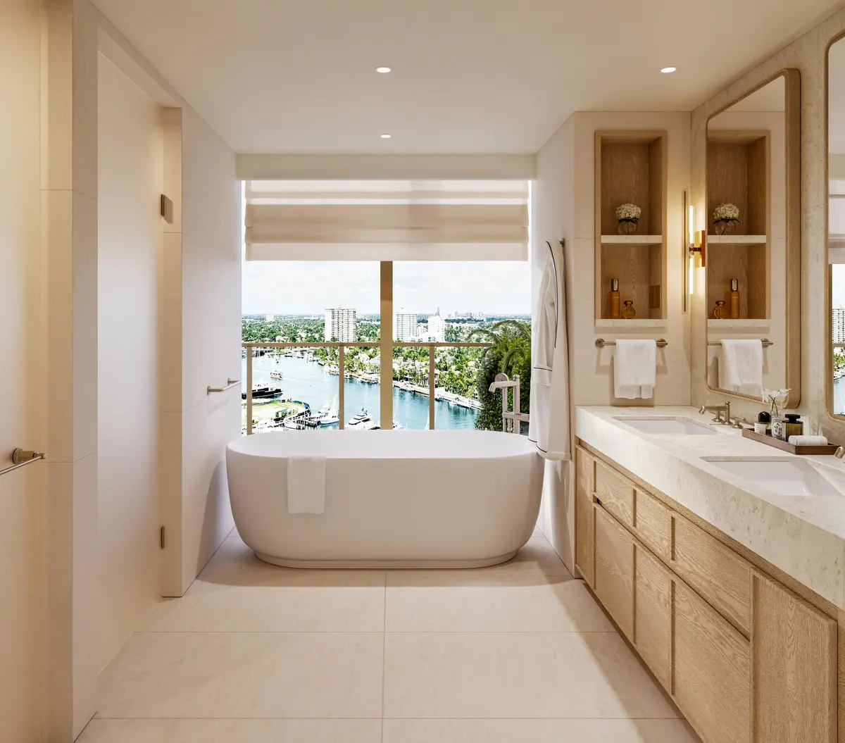 Resort Collection Primary Bathroom at 801 Seabreeze Boulevard R 1604, Fort Lauderdale