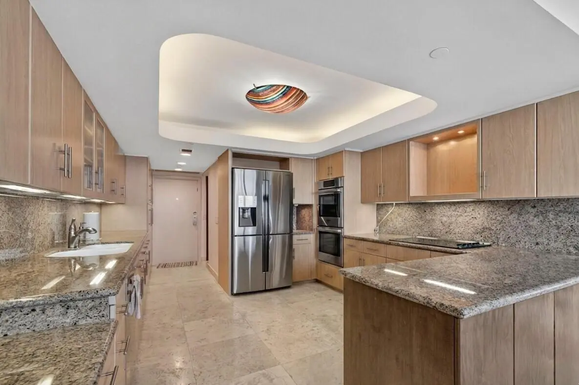Spacious kitchen at 3505 S Ocean Boulevard 14n, Highland Beach
