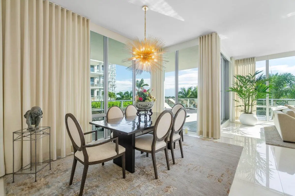 Dining room at 3 Water Club Way 401, North Palm Beach