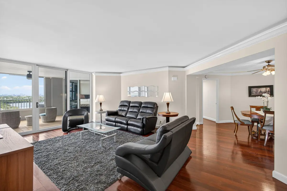 Living Room at 5200 N Ocean Drive 1004, Singer Island