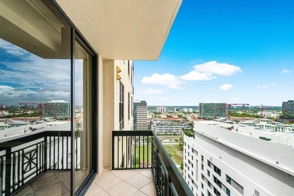 Living Room Balcony at 701 S Olive Avenue 1718, West Palm Beach