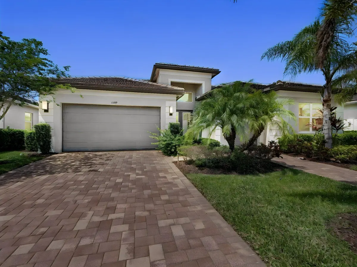 Front Exterior Night Shot at 11699 SW Coronado Springs Drive, Port St. Lucie