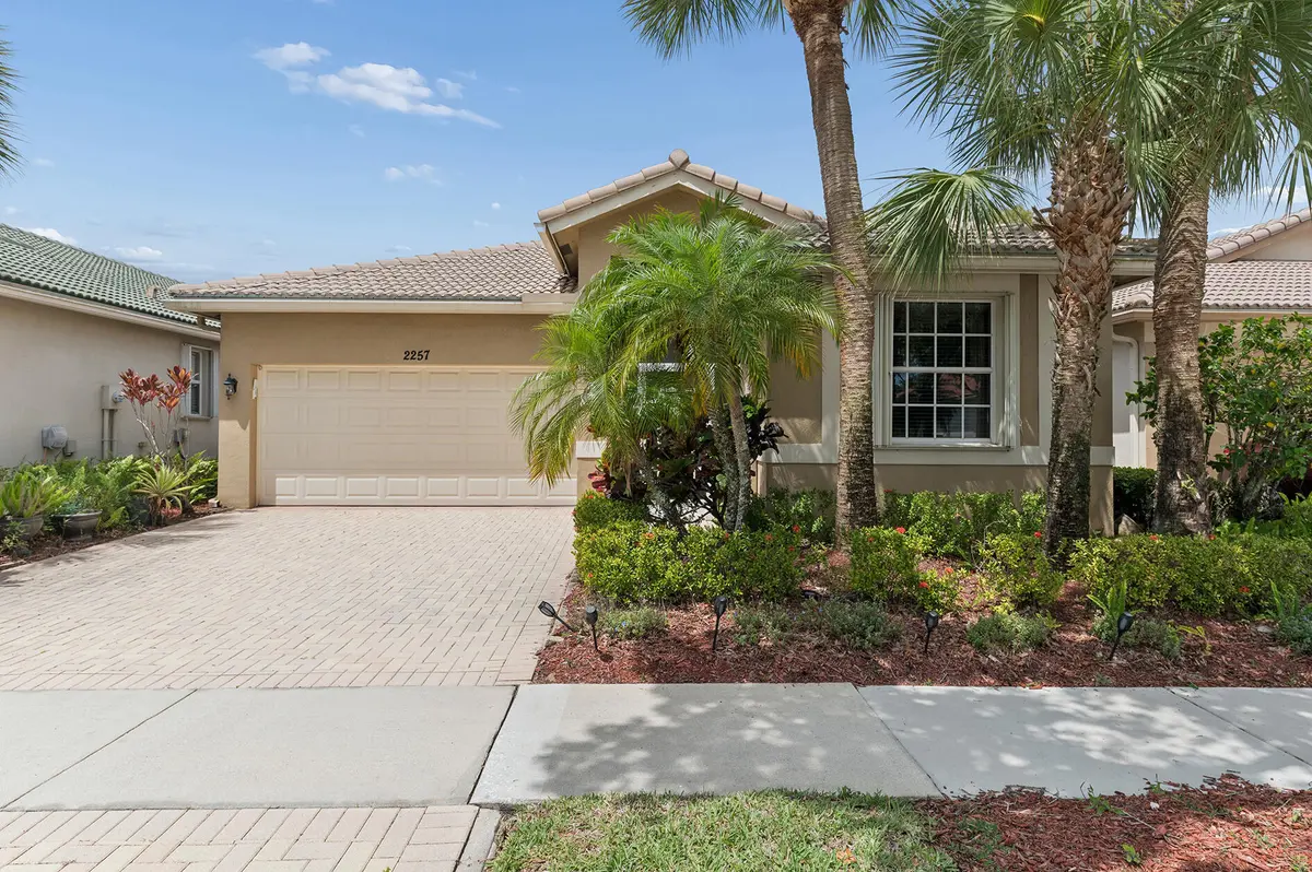 Exterior Front Egret Cove at 2257 Egret Cove Drive, West Palm Beach