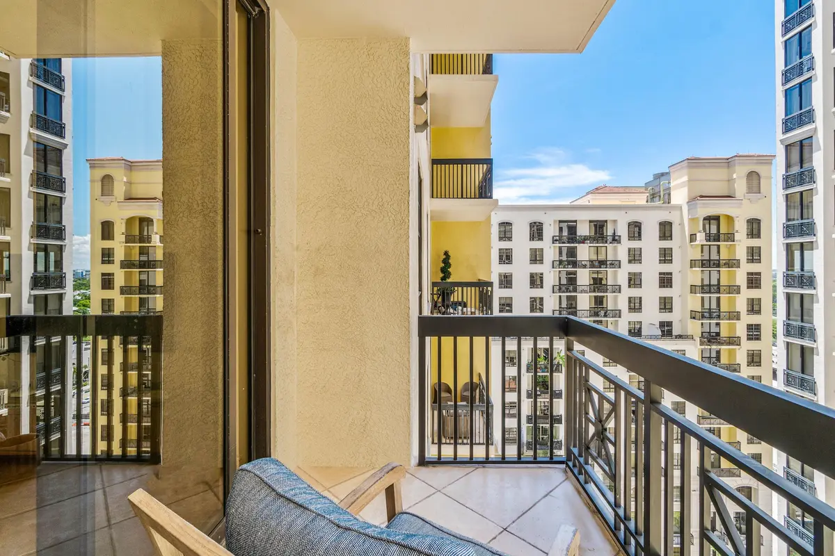 Balcony w/ Southwest light at 701 S Olive Avenue 1213, West Palm Beach