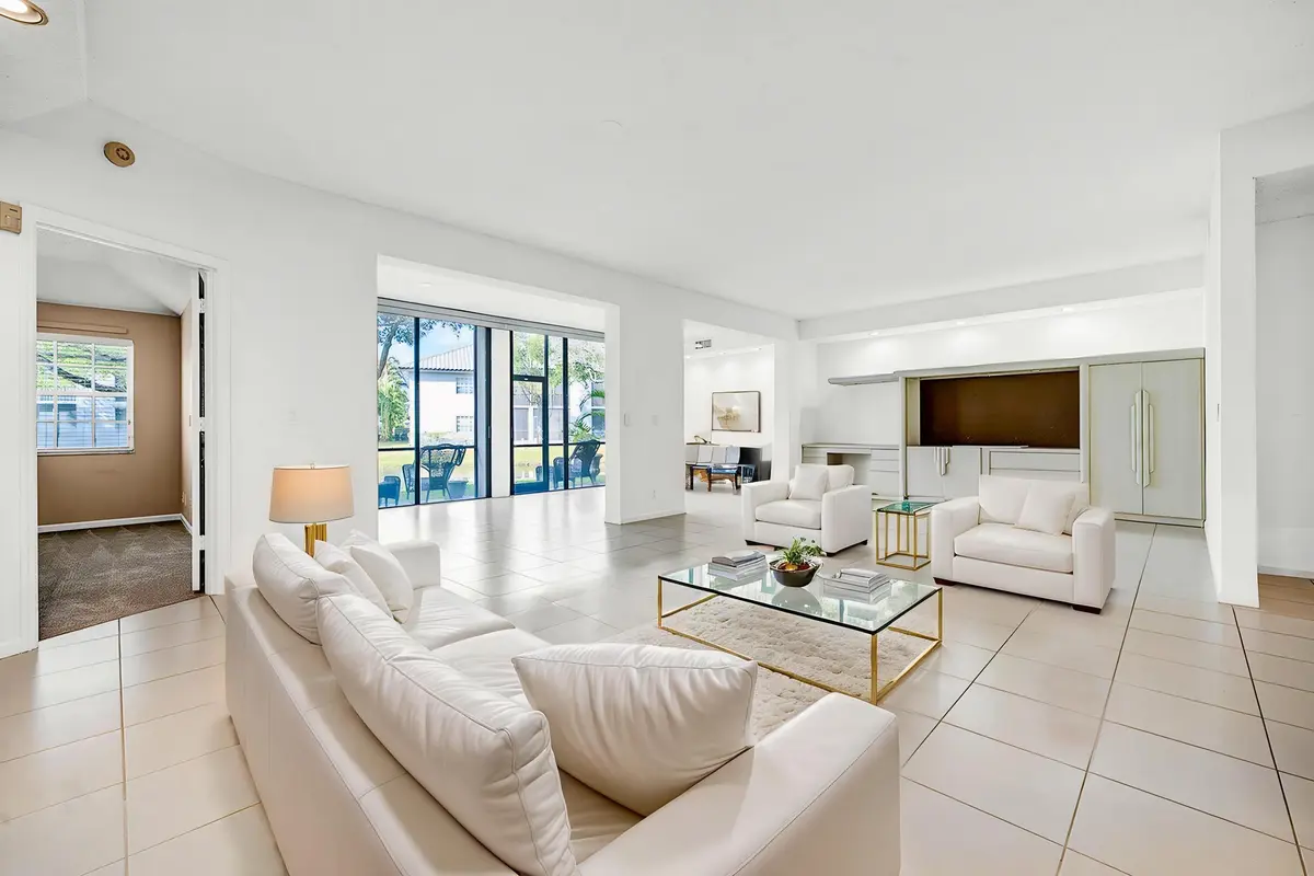 Virtually Staged Living Room at 11571 Briarwood Circle 1, Boynton Beach