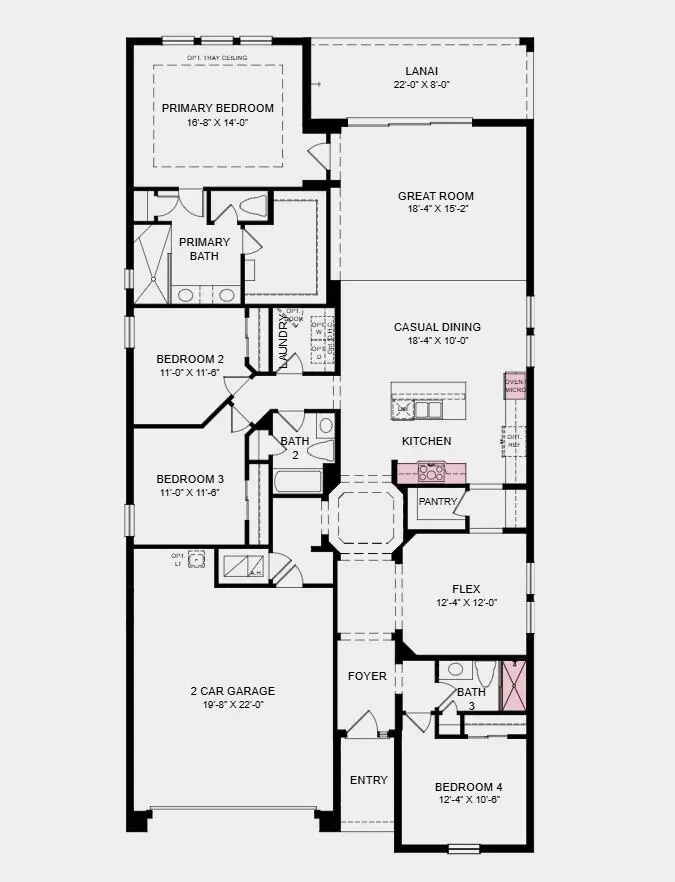 floor plan at 3594 SE Cedarstone Place, Port St. Lucie
