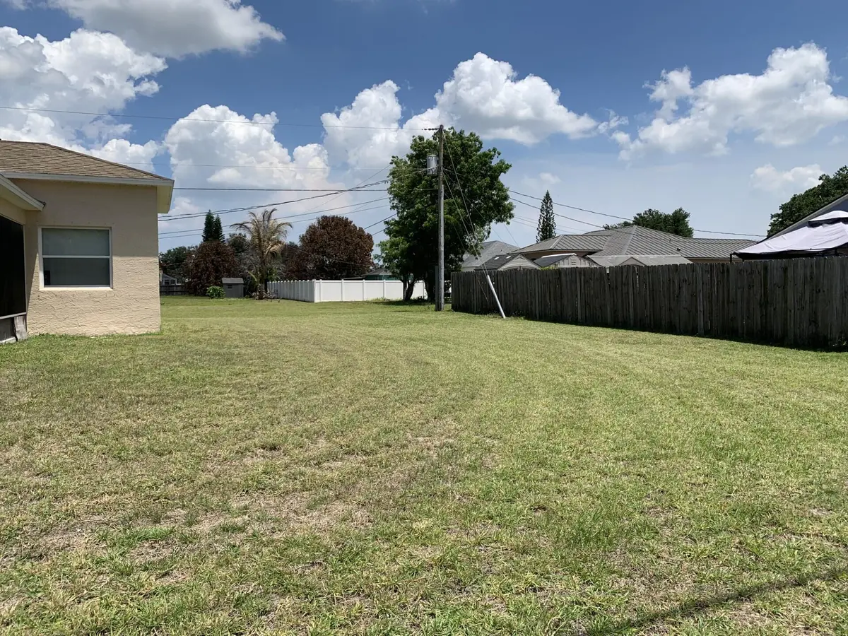 Backyard at 892 SW Duncan Terrace, Port St. Lucie