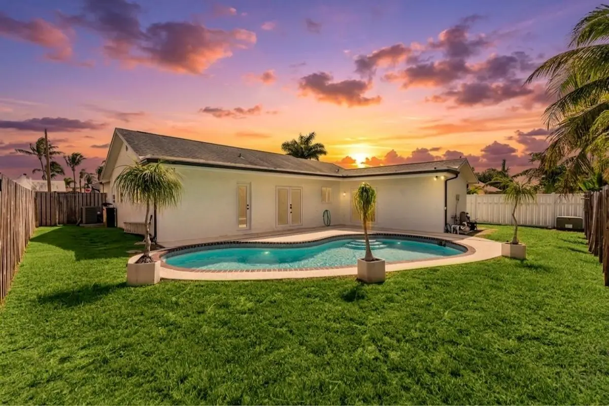 Sunset Back at 11831 NW 38th Place, Sunrise