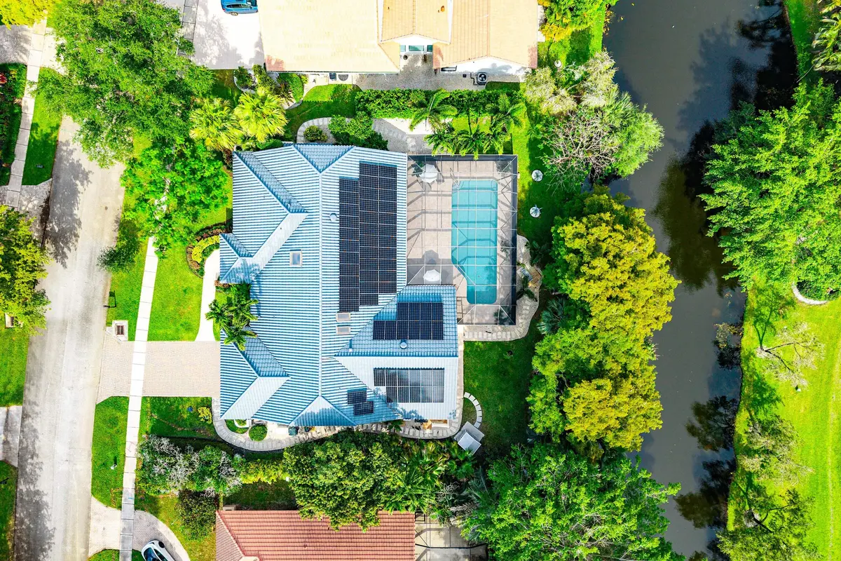 aerial at 3030 Canterbury Drive, Boca Raton