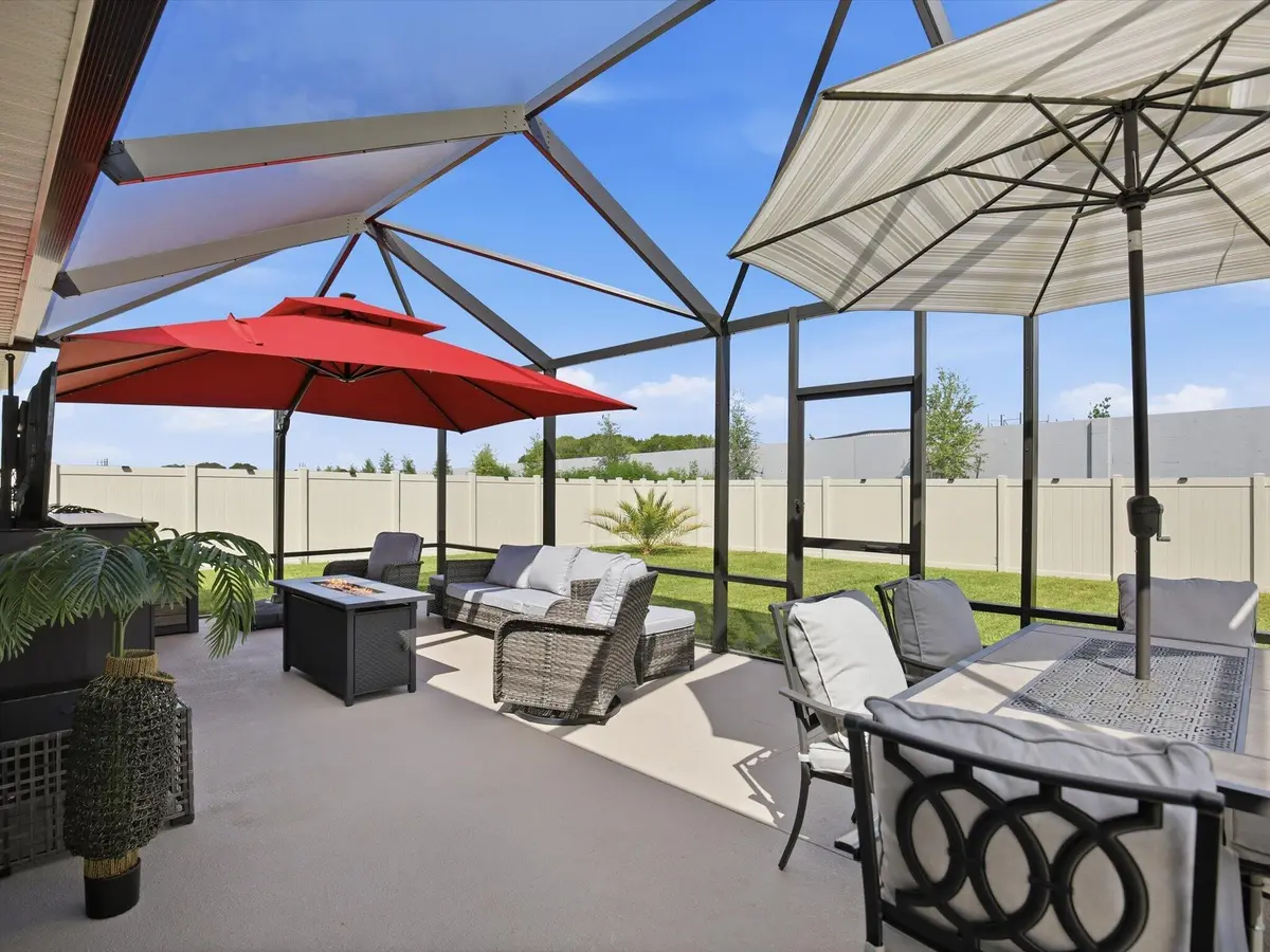 Covered and Screened Patio at 9704 Potomac Drive, Fort Pierce