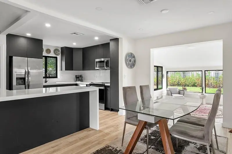 Kitchen & Dining Area at 1411 NE 41st Street, Oakland Park