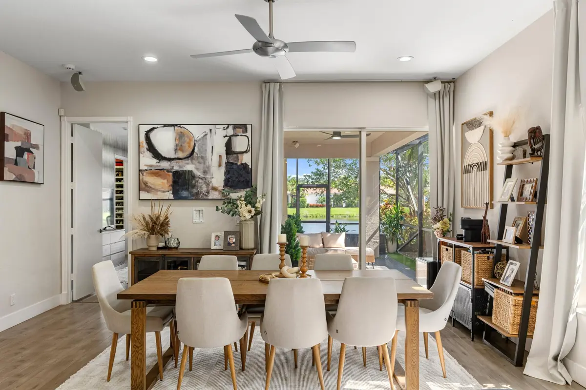 Dining & Patio at 112 Isle Verde Way, Palm Beach Gardens