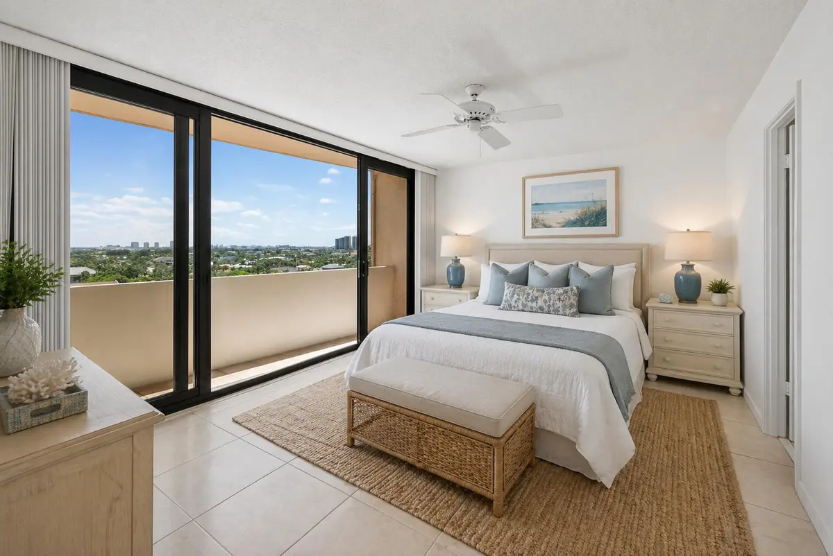 Primary Bedroom at 4200 N Ocean Drive 2-804, Singer Island