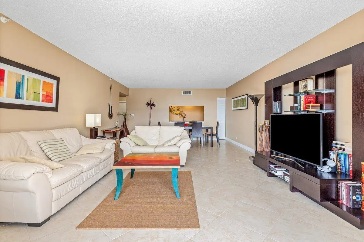 Living Room at 4740 S Ocean Boulevard 1515, Highland Beach