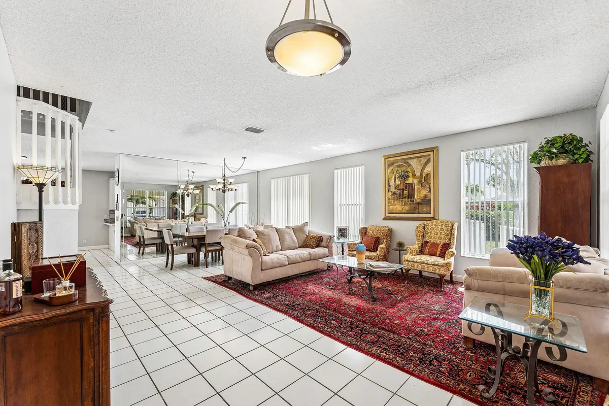 Living room at 18250 Blue Lake Way, Boca Raton