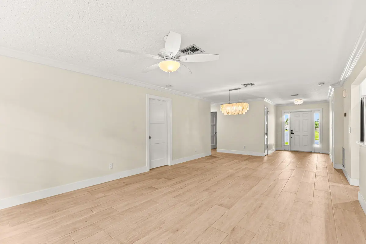 Living and Dining Area at 226 Moccasin Trail, Jupiter