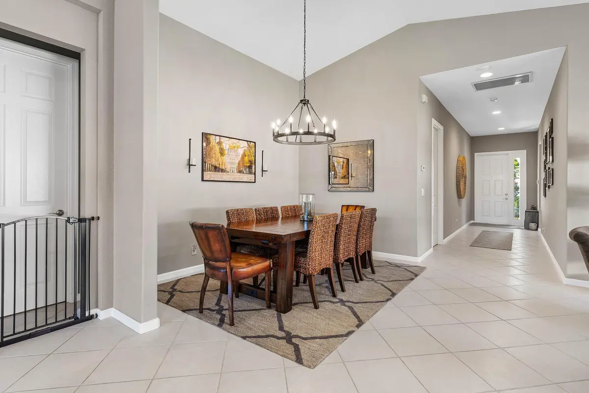 Dining Room at 9121 Bay Point Circle, West Palm Beach