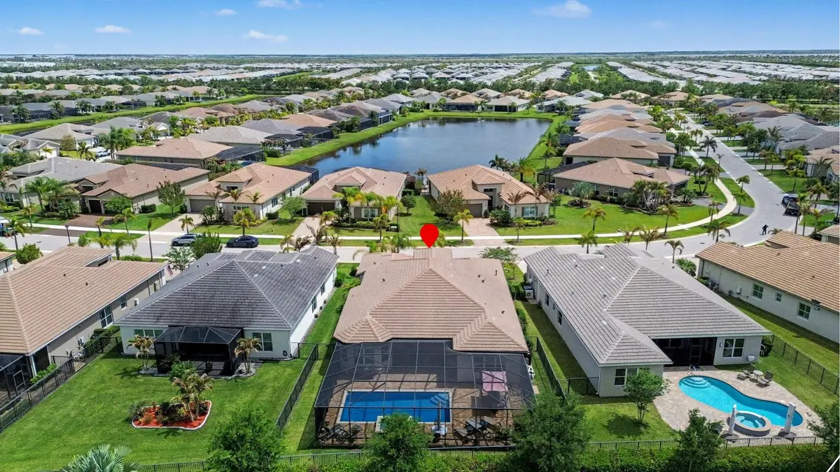 Aerial Rear at 11699 SW Coronado Springs Drive, Port St. Lucie