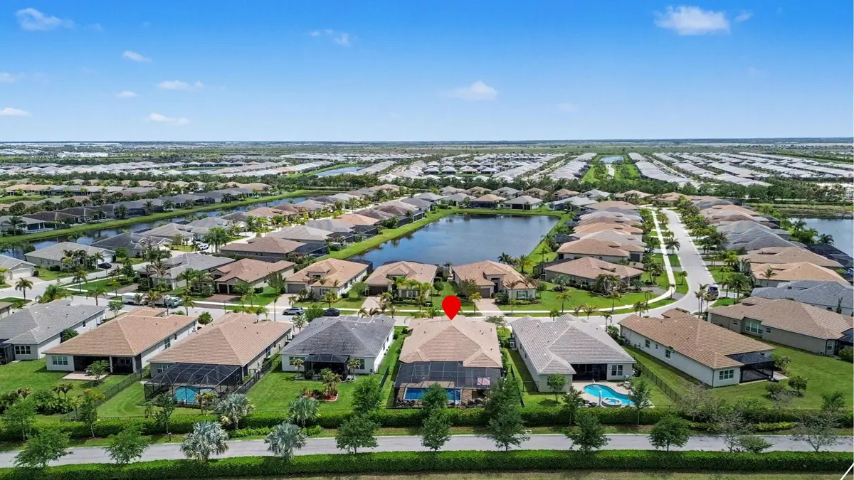 Aerial Rear at 11699 SW Coronado Springs Drive, Port St. Lucie
