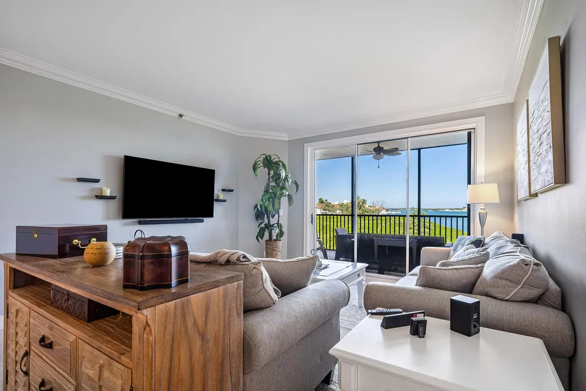 Living room perspective at 200 Waterway Road 204, Tequesta