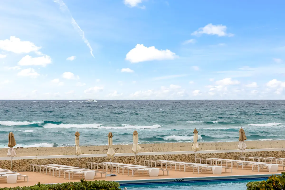 views from balcony at 2295 S Ocean Boulevard 302, Palm Beach
