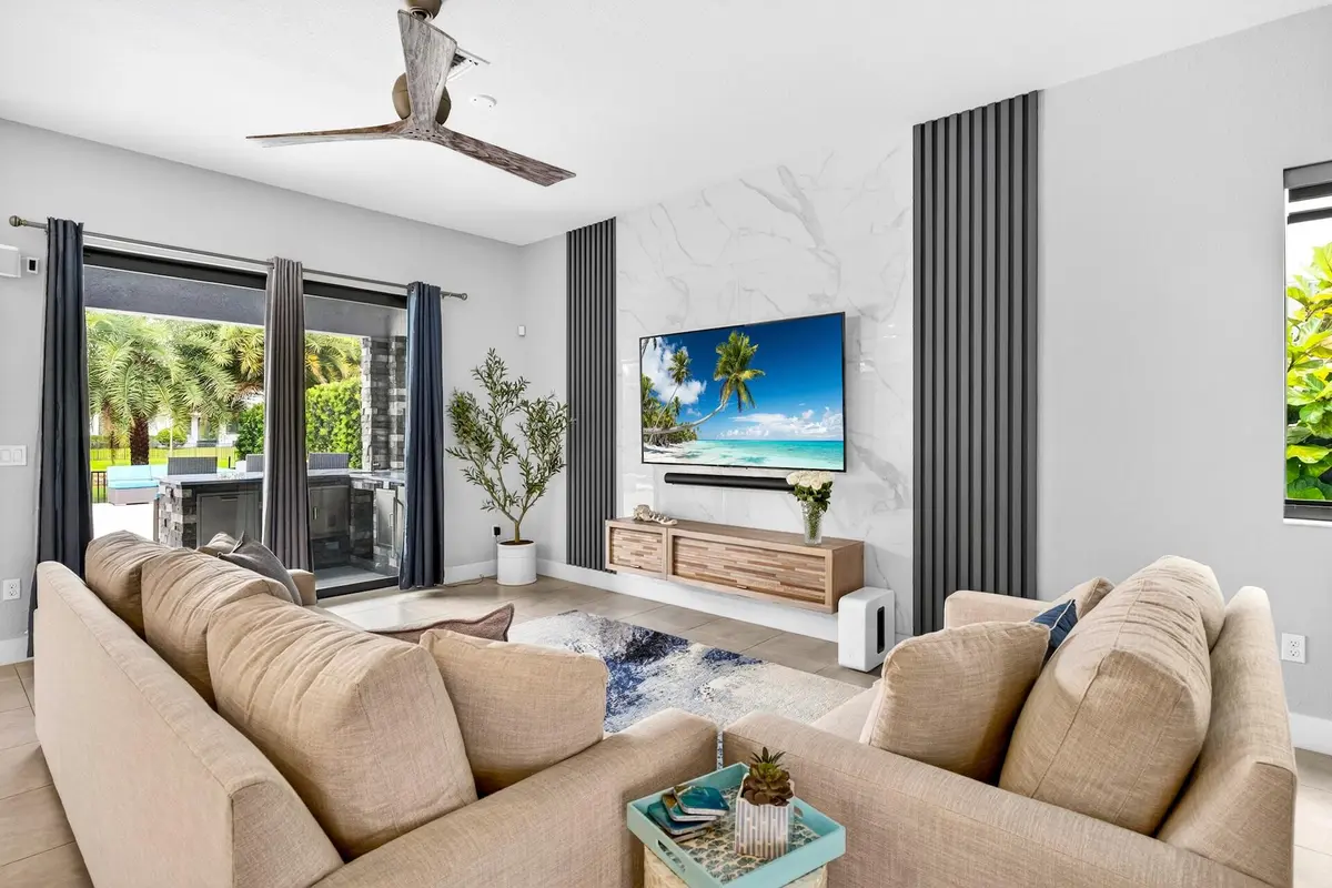 Living Room at 8612 Prospect Lane, Parkland