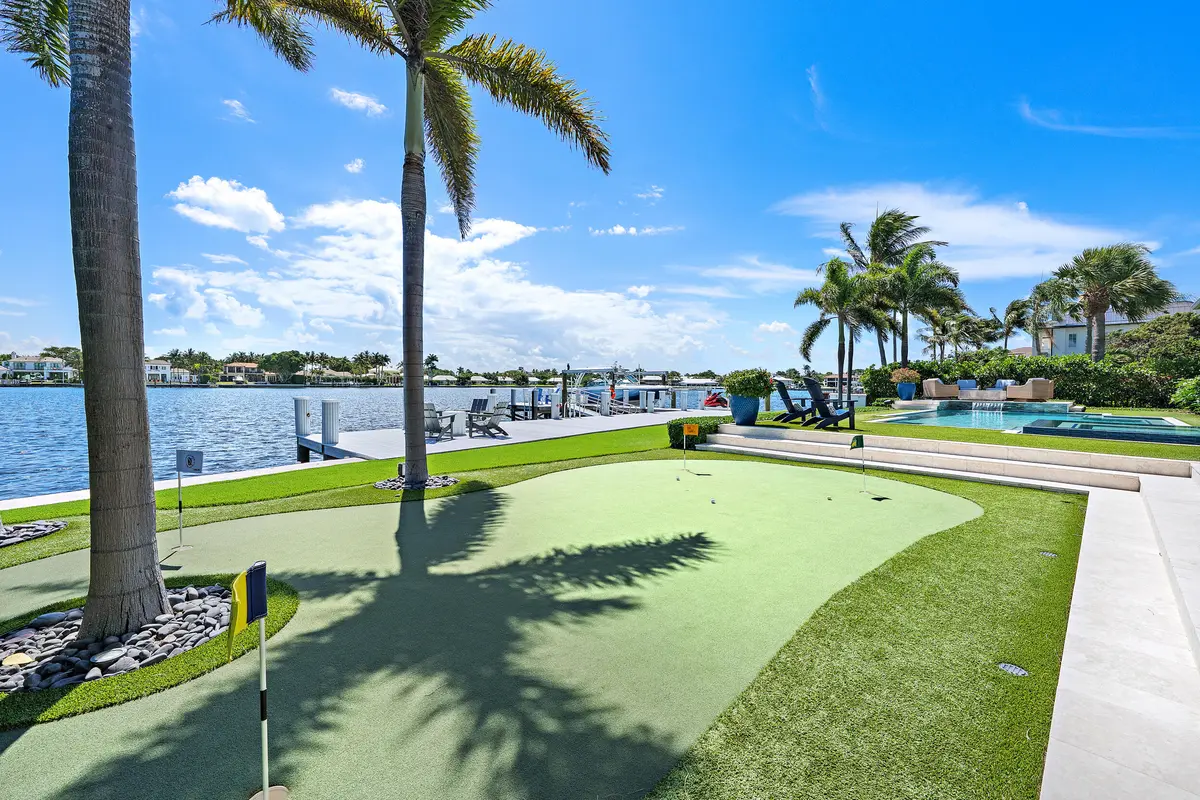 Putting Green at 11730 Lake Shore Place, North Palm Beach