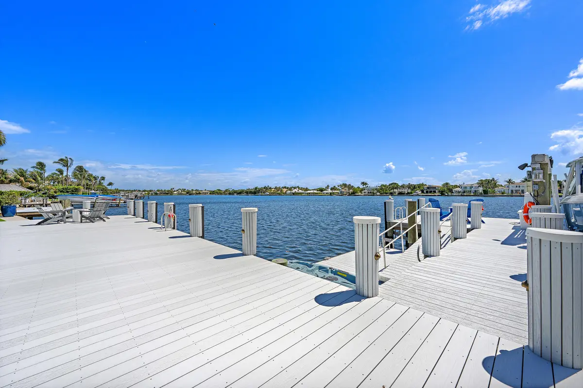 Dock at 11730 Lake Shore Place, North Palm Beach