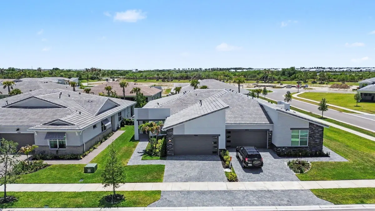 Aerial Front Exterior at 9866 SW Veronese Drive, Port St. Lucie