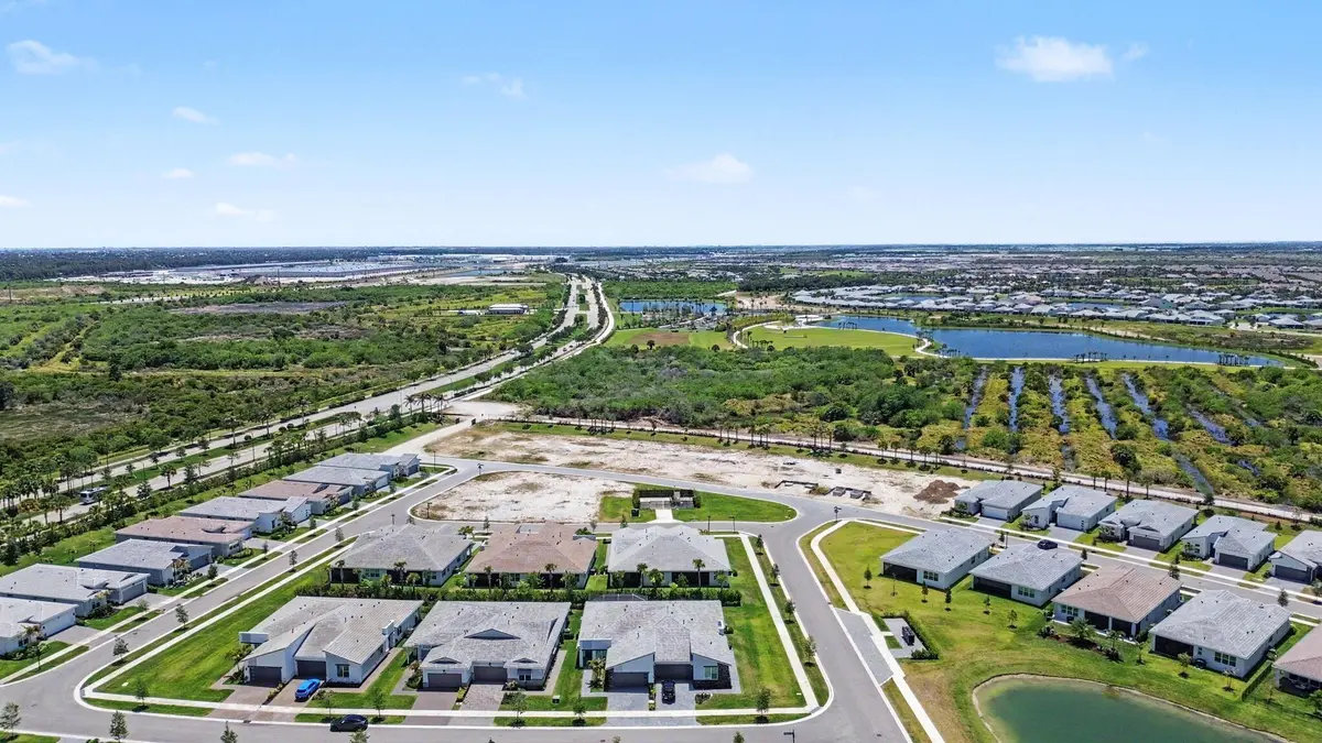 Aerial Front at 9866 SW Veronese Drive, Port St. Lucie