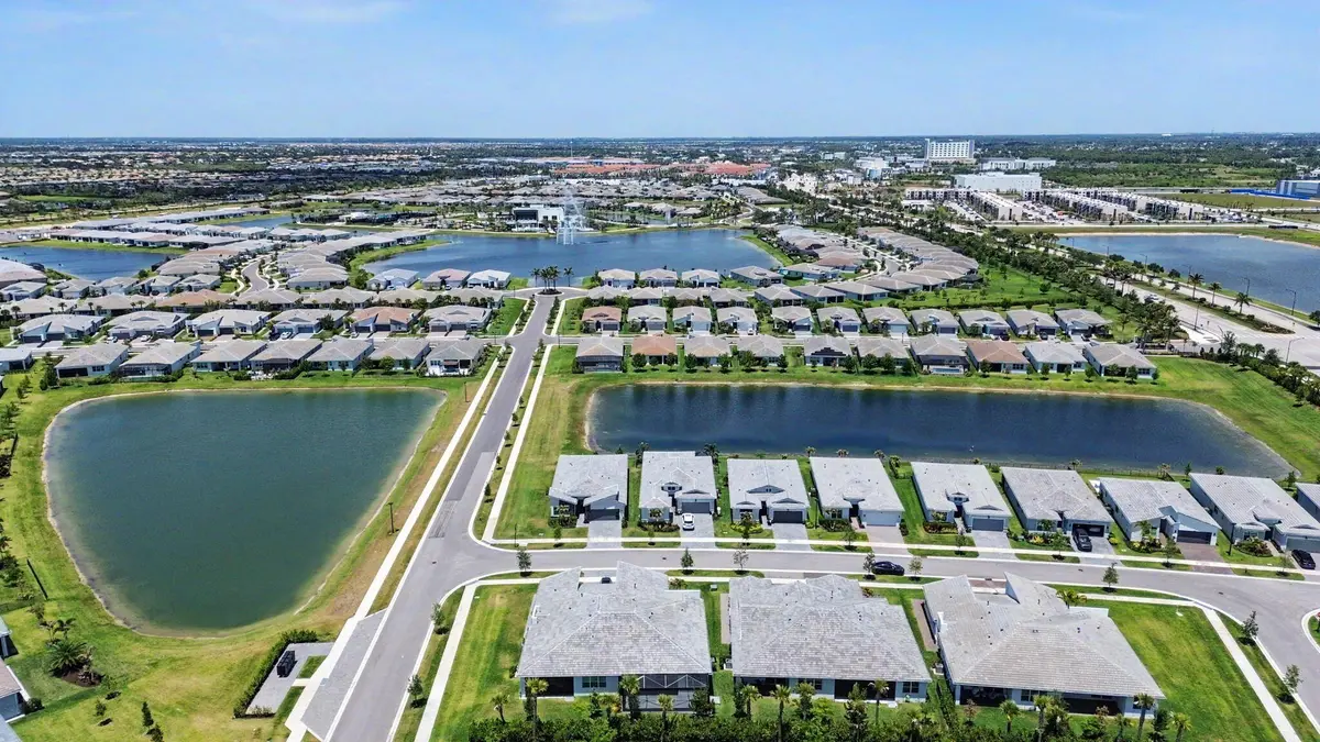 Aerial Rear at 9866 SW Veronese Drive, Port St. Lucie