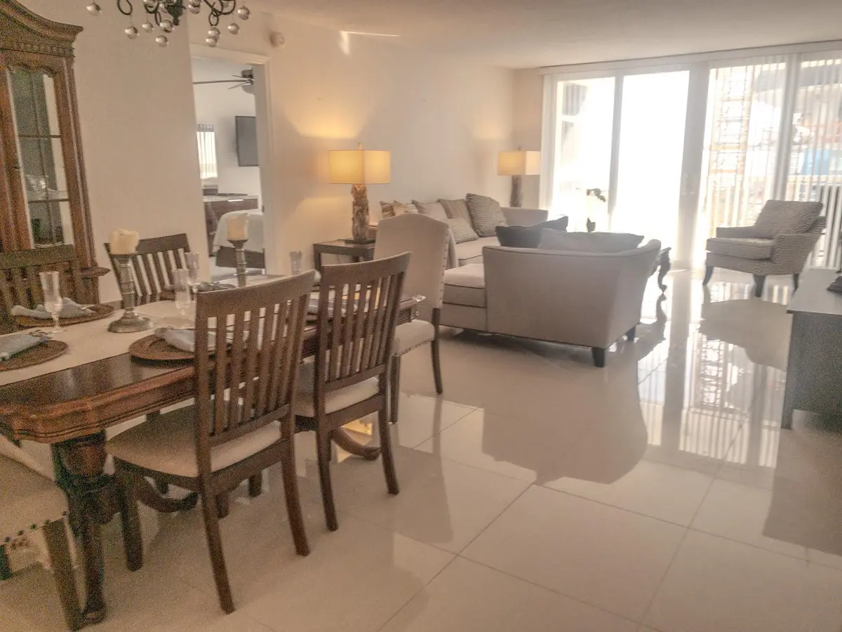 Dining /Living Room at 1370 S OCEAN Boulevard 1403, Pompano Beach