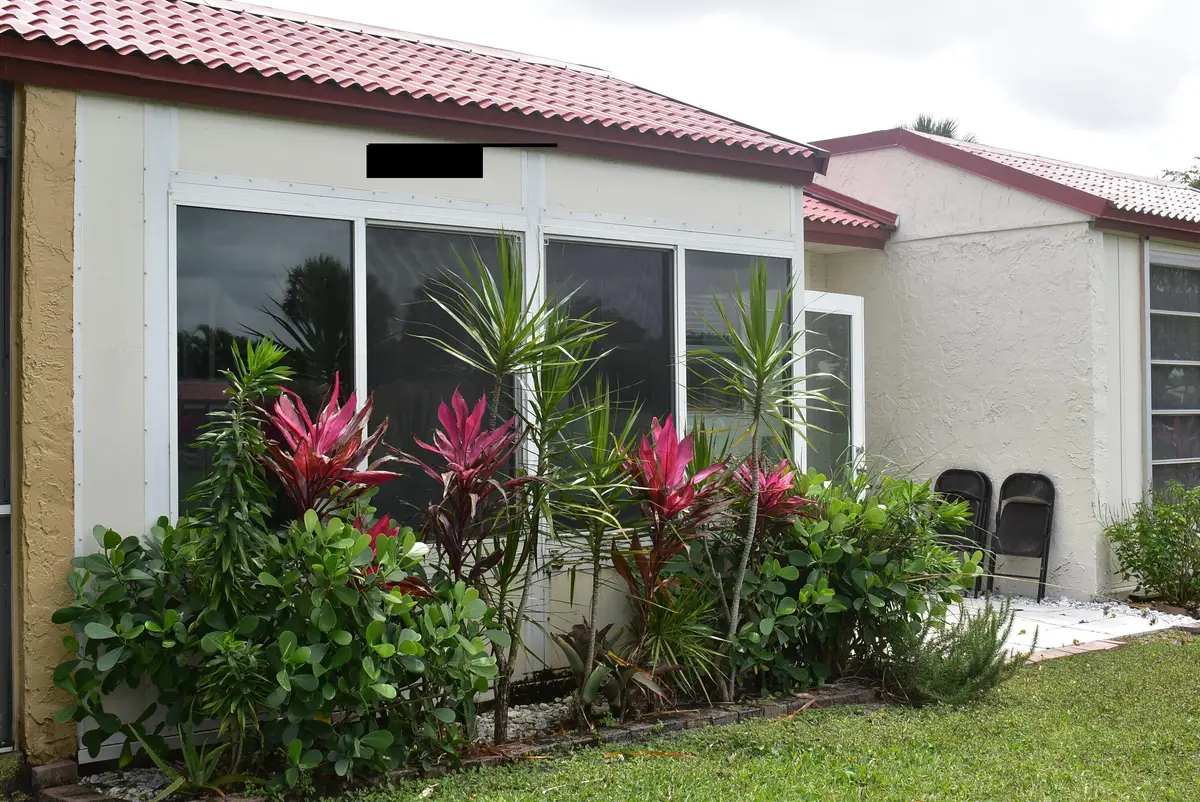 Back yard view 117 GR at 117 Golden River Drive, West Palm Beach