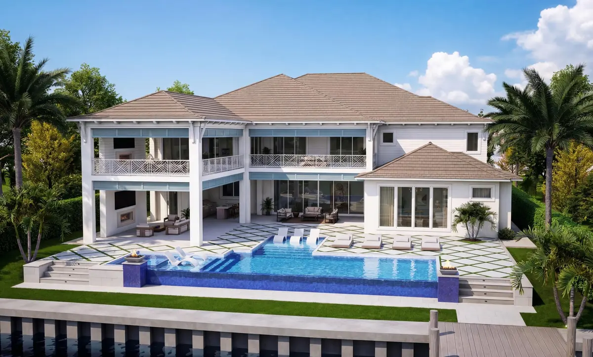 Pennock Rear Daytime at 5548 Pennock Point Road, Jupiter