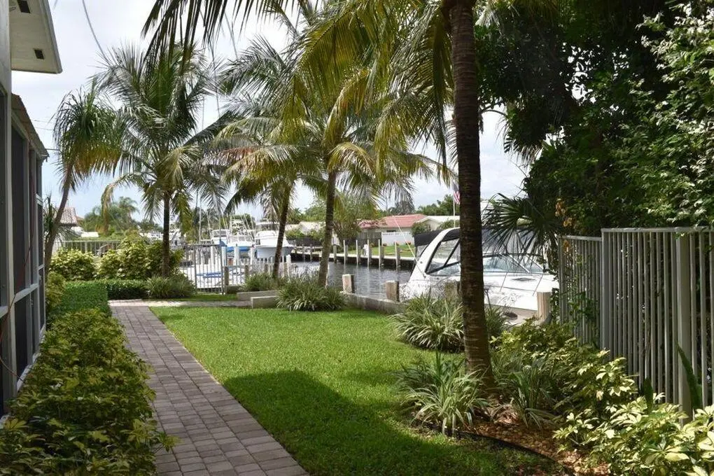 Rear Terrace at 1361 NE 27 Way, Pompano Beach