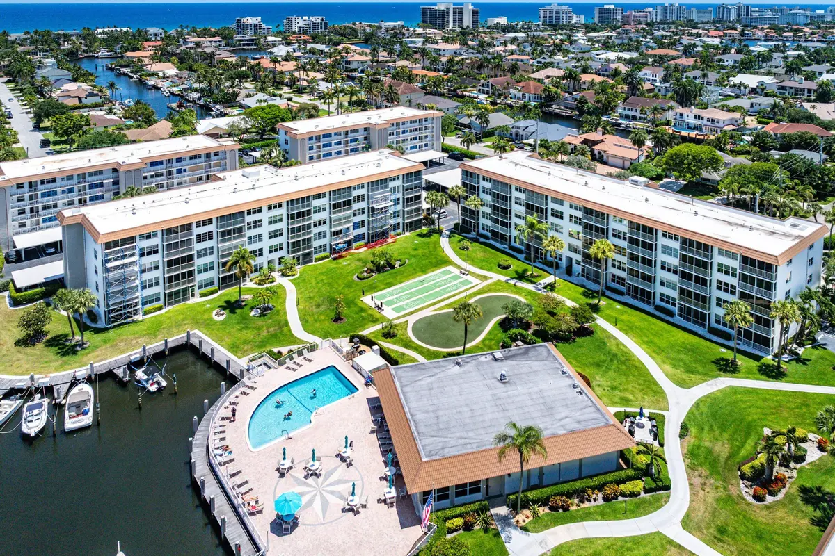 032-TB aerial clubouse pool etc-SMALL at 911 Gardenia Drive 153, Delray Beach