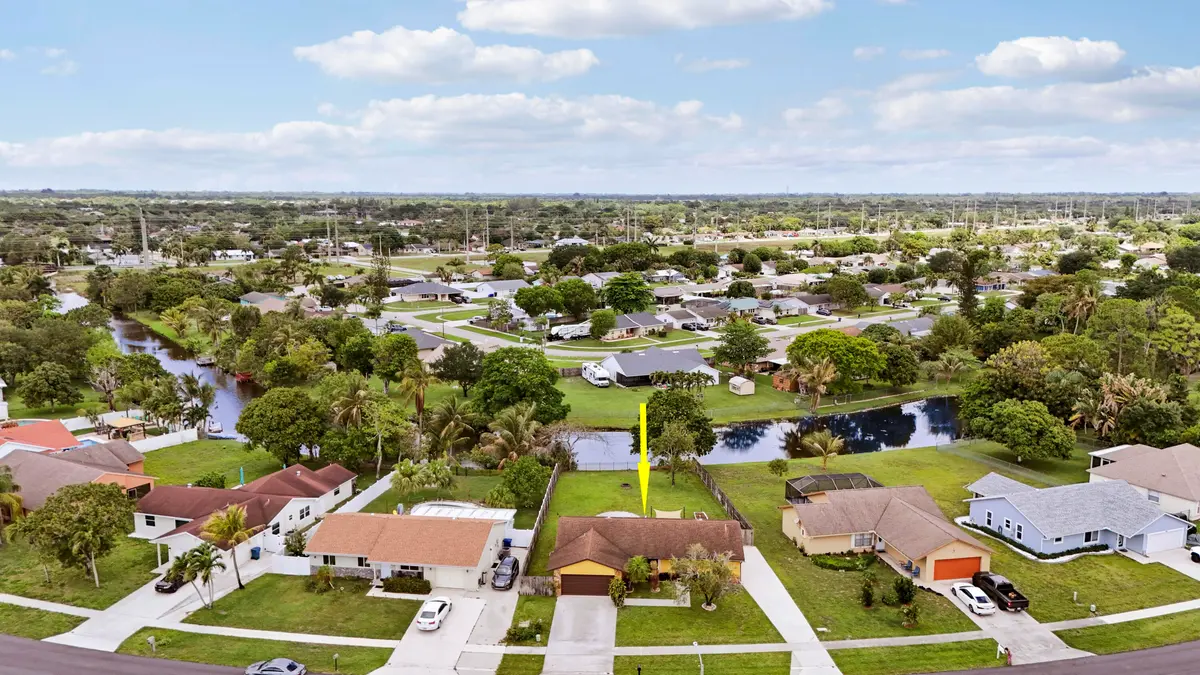 Canal front at 144 Bilbao Street, Royal Palm Beach