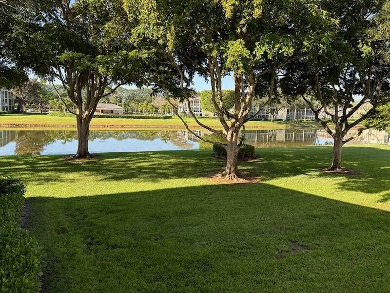 VIEW FROM FRONT DOOR at 313 Dorset H 313, Boca Raton