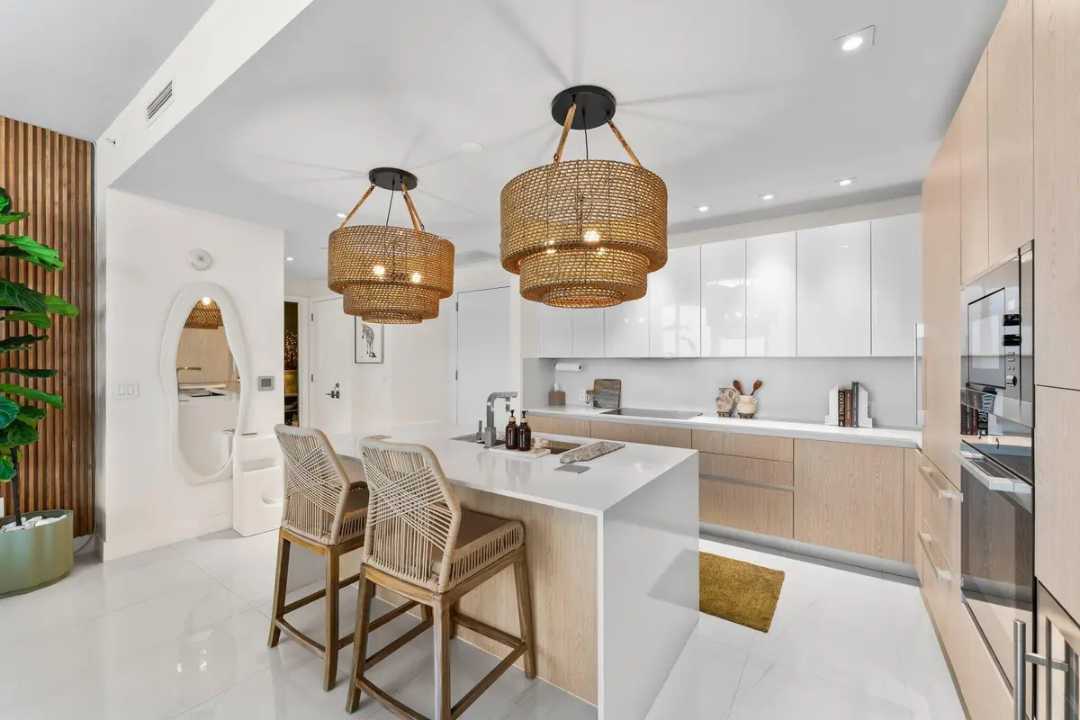 Kitchen at 3100 N Ocean Drive H1006, Singer Island