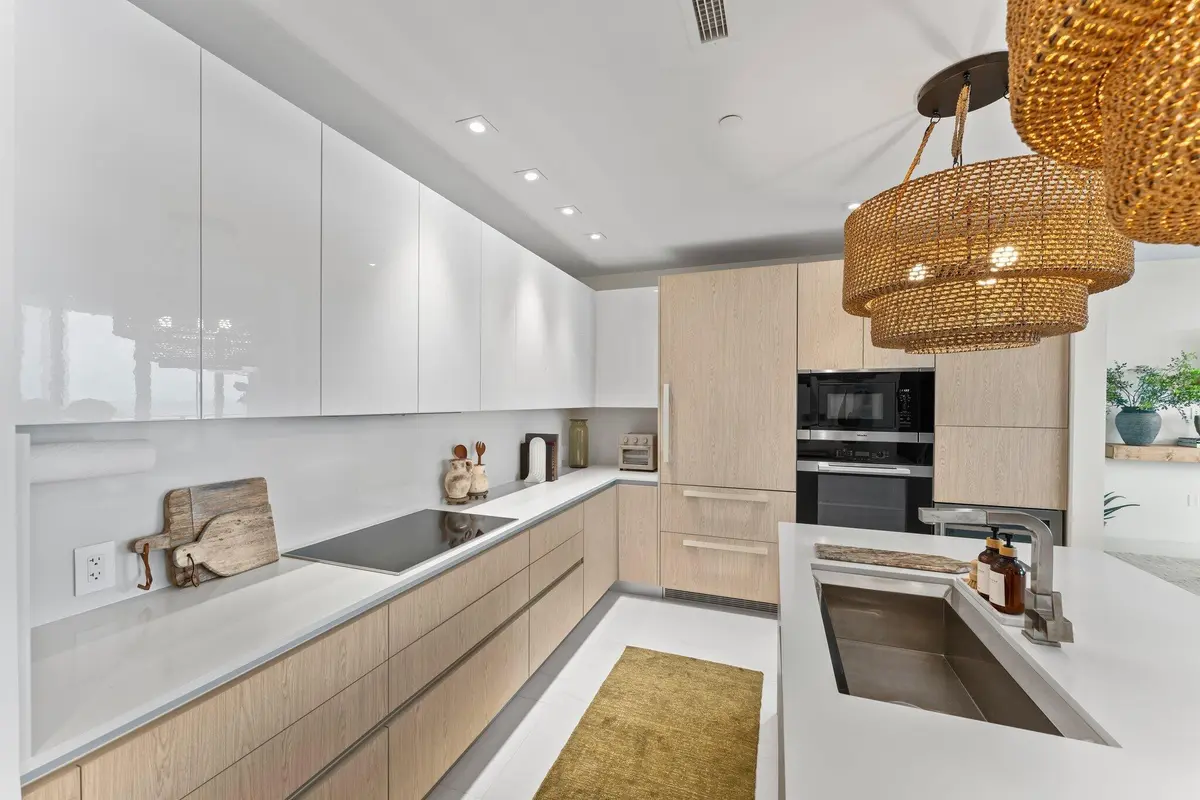 Kitchen at 3100 N Ocean Drive H1006, Singer Island