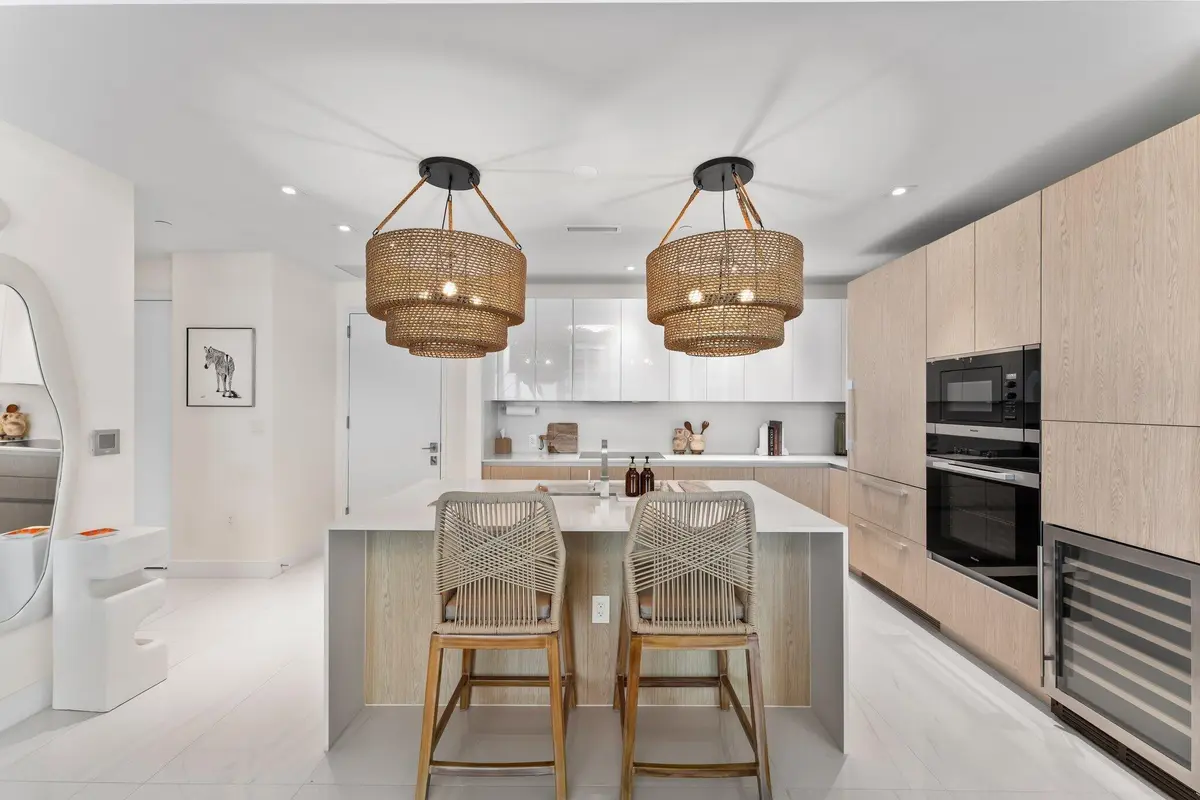 Kitchen at 3100 N Ocean Drive H1006, Singer Island