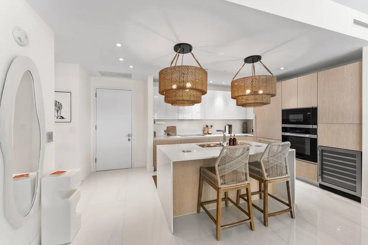 Kitchen at 3100 N Ocean Drive H1006, Singer Island