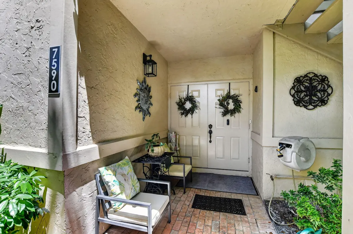 Front door at 7590 Elmridge Drive, Boca Raton
